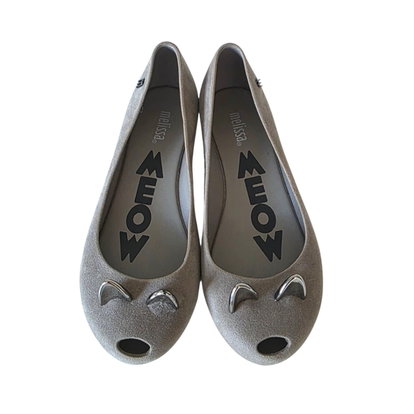Melissa Other - Melissa Meow Grey Ballet Flats Cat Ears Girls Size 2